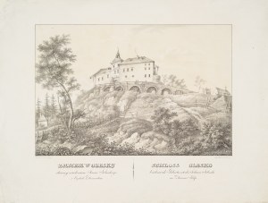 Antoni Lange (1774-1842), Zamek w Olesku sławny urodzeniem Jana Sobieskiego, w cyrkule złoczowskim, 1823