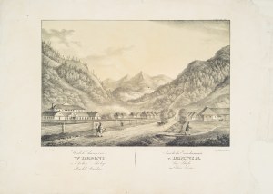 Antoni Lange (1774-1842), Widok hamerni w Demni w okolicy Skolego, w cyrkule stryjskim, 1823