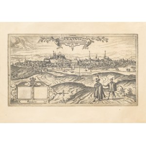 Andrzej Pietsch (1932-2010), View of Krakow according to an engraving from Civitas Orbis Terrarum by Hogenberg and Braun, 1617