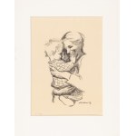 Käthe Kollwitz (1867-1945), Matka z dzieckiem w ramionach (Mutter mit Kind auf Dem Arm) , 1916