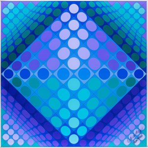 Victor Vasarely (1906-1997), Szachownica, 1979