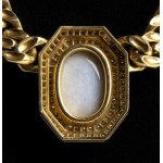 Gold necklace with agate cameo - signed BULGARI