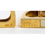 Pair of cufflinks in yellow gold - mark of CARTIER