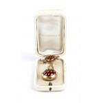 Gold and enamel watch brooch - mark of TIFFANY & Co.