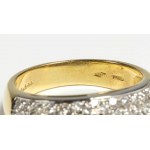 Diamond gold ring - mark of SALVINI
