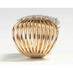 Diamond gold wire ring - mark of RECARLO