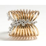 Diamond gold wire ring - mark of RECARLO