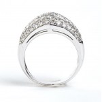 Diamond band gold ring - mark of DAMIANI