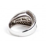 Diamond band gold ring - mark of DAMIANI