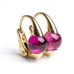 Gold tourmaline earrings - mark of POMELLATO