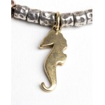 Mini grain sterling silver gold bracelet - mark of POMELLATO, collection DODO