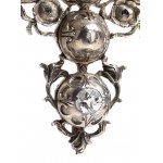 Flemish silver and diamond cross - 18th-19th century