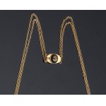 Italian gold and micromosaic necklace - 19th century