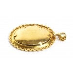 Gold enamel miniature