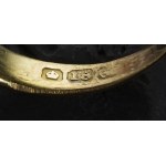 English gold diamond ring - Birmingham 1914