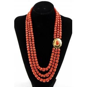 Cersuolo coral gold necklace