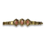 Cerasuolo coral cameo - gold bracelet -