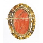 Cerasuolo gold brooch