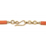 Cerasuolo coral gold necklace