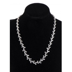 Diamond spring necklace