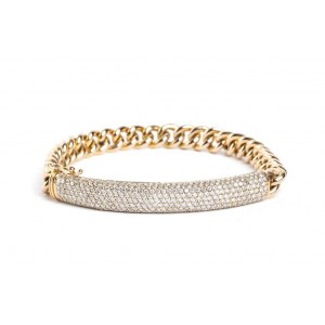 Diamond gold bracelet