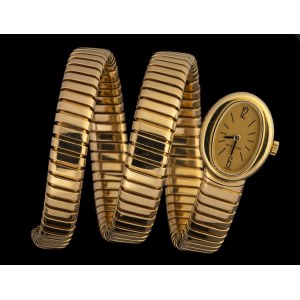 BULGARI tubogas: gold lady's wristwatch, 1960s