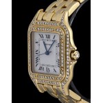 CARTIER Panthère: gold and diamond lady's wristwatch, ref. 883969