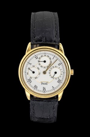 PIAGET: Triple Date automatic gold wristwatch, ref. 15959, 1990s