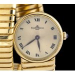 BAUME AND MERCIER tubogas: gold lady's wristwatch, 1990s