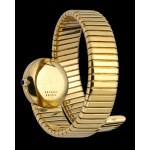 BAUME AND MERCIER tubogas: gold lady's wristwatch, 1990s