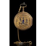 Gilt and diamond Pocket watch - FRERES GILLET a Geneve