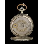 Silver and niello pocket watch - DIOGENE, Paris