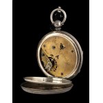 English sterling silver 1/5 centre seconds chronograph pocket watch - Chester 1878