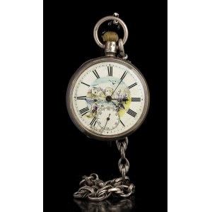 English silver pocket watch - Birmingham 1911, WALTHAM