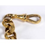 English Victorian gold pocket watch chain - late 19th century