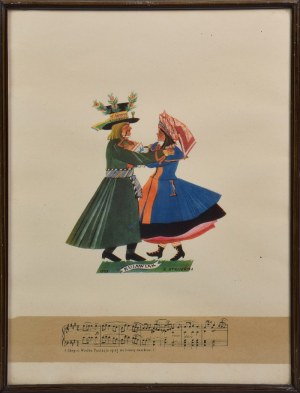 Zofia STRYJEŃSKA (1894-1976), Kujawiak - z teki „Tańce polskie”, 1927