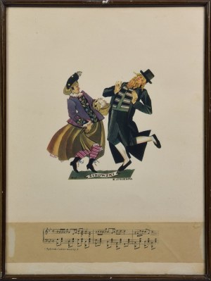 Zofia STRYJEŃSKA (1894-1976), Żydowski - z teki „Tańce polskie”, 1927