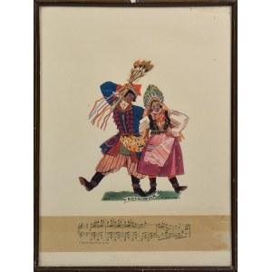 Zofia STRYJEŃSKA (1894-1976), Krakowiak - from the portfolio Polish Dances, 1927