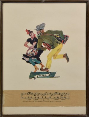 Zofia STRYJEŃSKA (1894-1976), Polka - z teki „Tańce polskie”, 1927