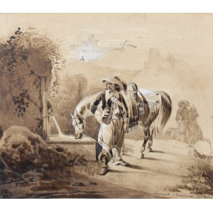 Tadeusz BRODOWSKI (1821-1848), Rest of the Raiders, 1843