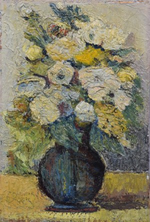 Irena ZMARZRLIŃSKA-DZISIEWSKA (XX w.), Kwiaty w wazonie
