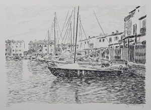 Serge MENDJISKY (1929-2017), Zestaw 6 litografii z teki „Port Grimaud”, 1969