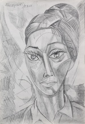 Jerzy FACZYŃSKI (1917-1994), Głowa młodej kobiety, 1968