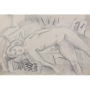 Jerzy FACZYŃSKI (1917-1994), Akt einer liegenden Frau, 1981