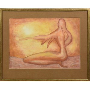 Lucyna KUŚNIERCZYK (ur. 1936), „Słońcem darząca” - z cyklu „Postacie”, 1996