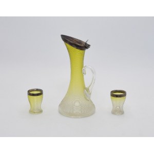 HENNEBERG Brothers, Decanter and two glasses