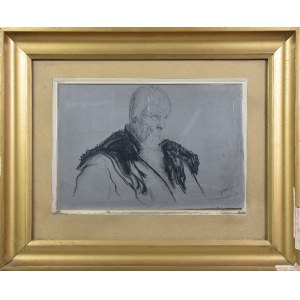 Leon WYCZÓŁKOWSKI (1852-1936) - nach, Studie eines alten Mannes