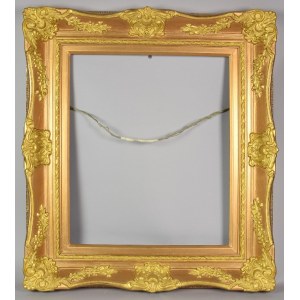 Frame with clamshell ornament