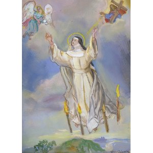 Kasper Pochwalski (1899-1971), Św. Teresa – projekt obrazu ołtarzowego, 1958