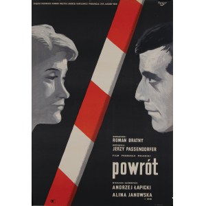 Wojciech Fangor (1922–2015), Plakat filmowy Powrót, 1960